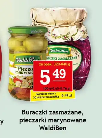 Gram Market Buraczki zasmażane, pieczarki marynowane WaldiBen 320-840 g oferta