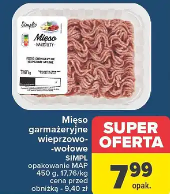 Carrefour Mięso garmażeryjne wieprzowo wołowe SIMPL 450g oferta