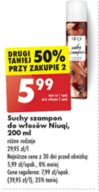 Biedronka Suchy szampon Niuqi oferta
