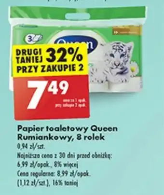 Biedronka Papier toaletowy Queen oferta