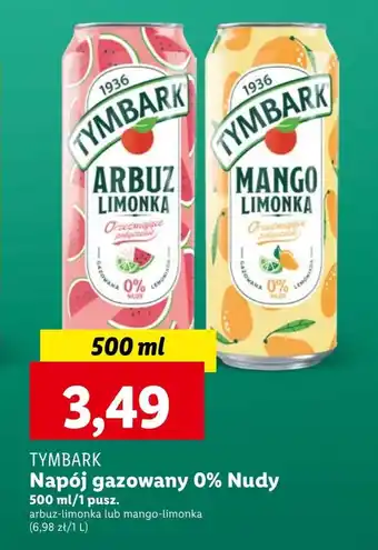 Lidl Napój gazowany Tymbark oferta