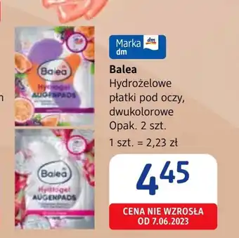 dm drogerie markt Płatki pod oczy Balea oferta