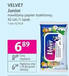 Hebe Velvet Junior Nawilżany papier toaletowy 48 sztuk oferta