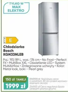 Max Elektro Chłodziarka Bosch oferta