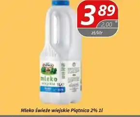 Społem Piątnica Mleko wiejskie świeże 2,0% 1 l oferta