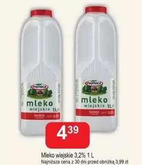 Społem Piątnica Mleko wiejskie świeże 3,2% 1 l oferta