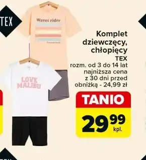 Carrefour Komplet dziecięcy TEX oferta