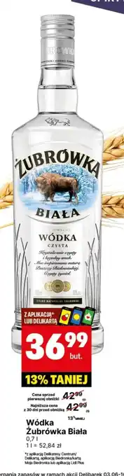 Delikatesy Centrum Wódka Zubrówka Biala oferta