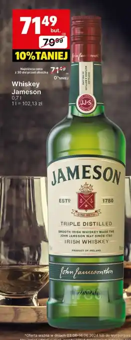 Delikatesy Centrum Whiskey Jameson oferta