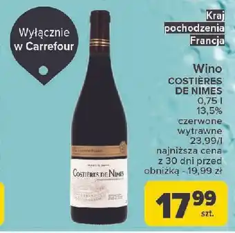 Carrefour Wino Costieres De Nimes oferta