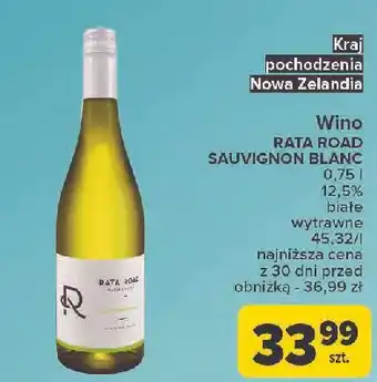 Carrefour Wino wytrawne Rata Road Sauvignon Blanc oferta