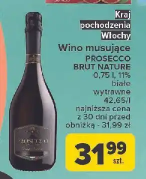 Carrefour Wino Stock Prosecco Brut Nature oferta