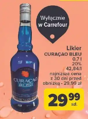 Carrefour Likier Fauconnier Curacao Bleu oferta