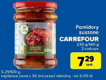 Carrefour Express Pomidory suszone całe w oleju z przyprawami Carrefour oferta