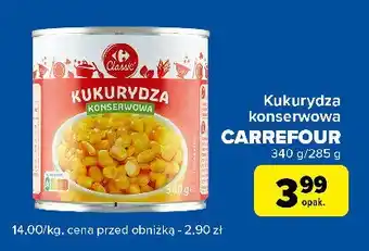 Carrefour Express Kukurydza konserwowa Carrefour classic oferta