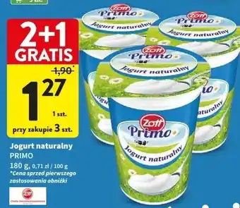 Intermarche Jogurt naturalny Zott Primo oferta