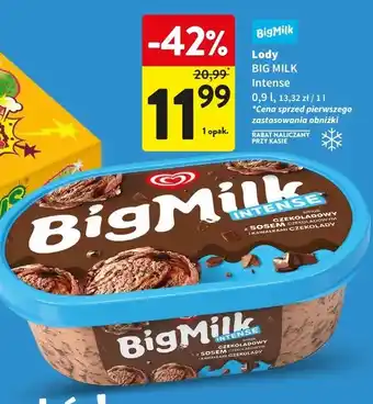 Intermarche Lody czekolada Algida Big Milk oferta