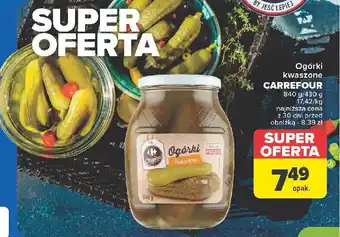 Carrefour Ogórki kwaszone Carrefour oferta