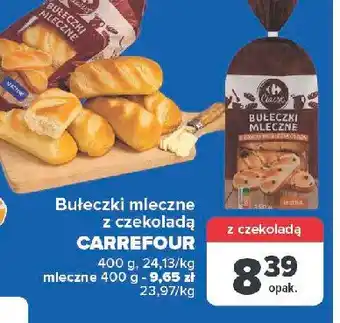 Carrefour Bułeczki mleczne z czekoladą Carrefour classic oferta