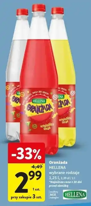Intermarche Oranżada biała Hellena oferta