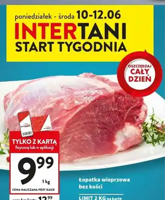 Intermarche Łopatka wieprzowa bez kości oferta