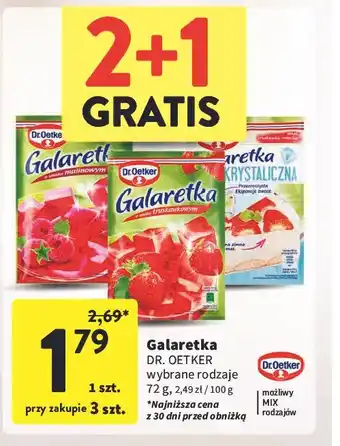 Intermarche Galaretka malinowa Dr. Oetker oferta