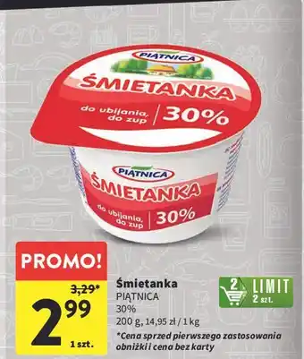 Intermarche Śmietana 30% Piątnica oferta