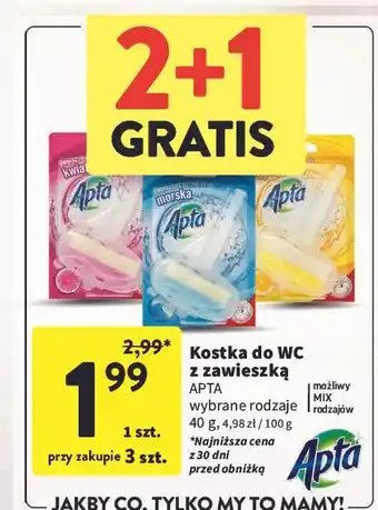 Intermarche Kostka do wc zapas kwiatowa Apta oferta