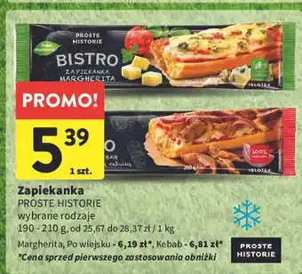 Intermarche Zapiekanka margherita Iglotex Proste Historie Bistro oferta