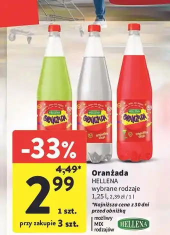 Intermarche Oranżada czerwona Hellena oferta