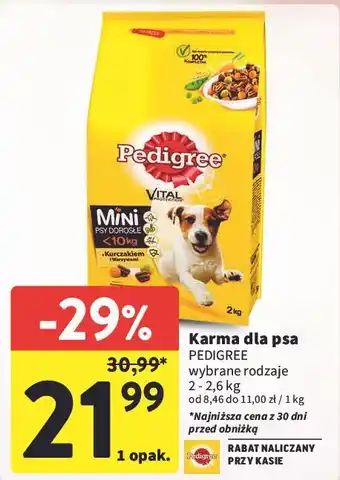 Intermarche Karma dla psa małych ras wołowina i warzywa Pedigree Vital oferta