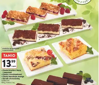 Intermarche Ciasto kruche z bezą i owocami Cukiernia Szabelski oferta