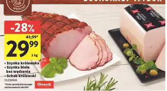 Intermarche Szynka biała bez wędzenia Olewnik oferta