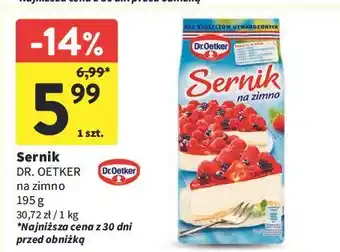 Intermarche Sernik na zimno Dr. Oetker oferta