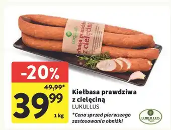 Intermarche Kiełbasa prawdziwa z cielęcina Lukullus oferta