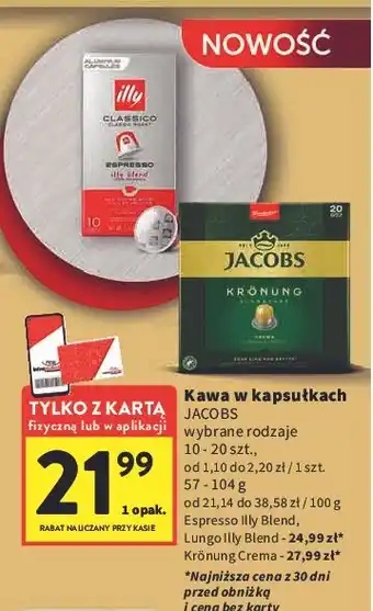 Intermarche Kawa espresso Illy Classico oferta
