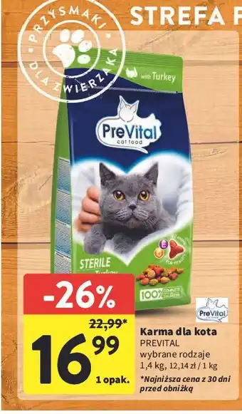 Intermarche Karma dla kota sterile Prevital Naturel oferta
