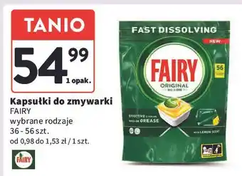 Intermarche Tabletki do zmywarek lemon Fairy All In 1 oferta