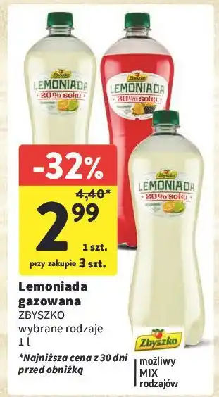 Intermarche Lemoniada cytryna limetka Zbyszko oferta