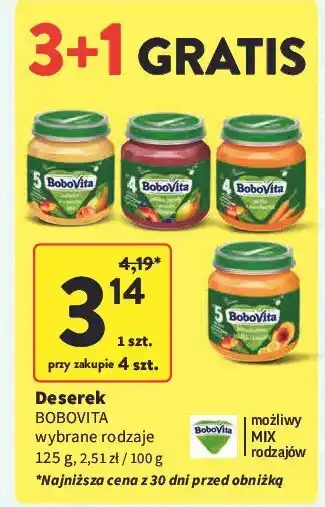 Intermarche Jabłka i banany z brzoskwiniami Bobovita oferta