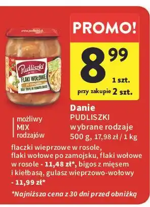 Intermarche Bigos z mięsem i kiełbasą Pudliszki oferta