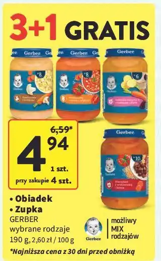Intermarche Zupka pomidorowa z ryżem i indykiem Gerber oferta