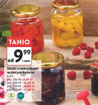 Intermarche Słoiki ze złotymi nakrętkami 540 ml Altom Design oferta