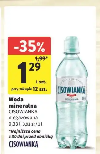 Intermarche Woda niegazowana Cisowianka oferta