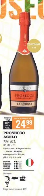 Biedronka Wino Asolo Prosecco La Gioiosa oferta