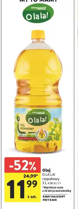 Intermarche Olej rzepakowy O La La! oferta