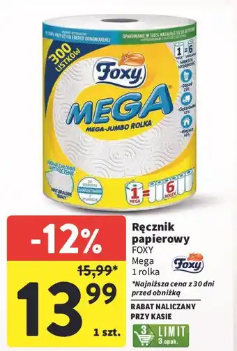 Intermarche Recznik papierowy Foxy Mega oferta