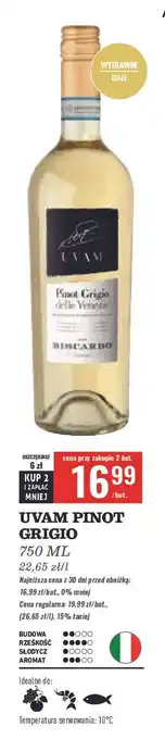 Biedronka Wino Uvam Pinot Grigio oferta