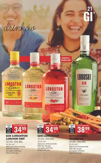 Biedronka Gin Longston Sunny Citrus oferta