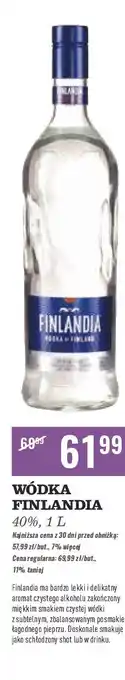 Biedronka Wódka Finlandia Vodka Of Finland oferta